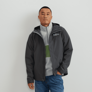 Men’s Rain Trek Waterproof Packable Rain Jacket