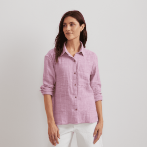 Women’s Cotton Slub Long-Sleeve Shirt