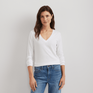 Women’s Everyday Long-Sleeve V-Neck T-Shirt