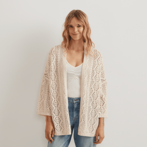 Women’s Long Open Stitch Cardigan