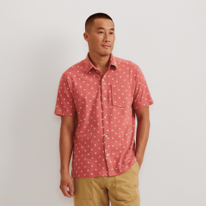 Men’s Knit Baja Pocket Button-Up Shirt
