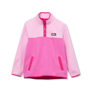 Girls Quest Fleece Snap Neck Pullover