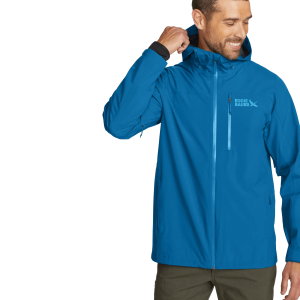 Men’s Cloud Cap Waterproof Stretch Hooded Rain Jacket