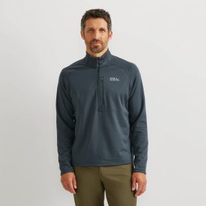 Men’s High Route Grid Fleece-Lined 1/2-Zip Pullover