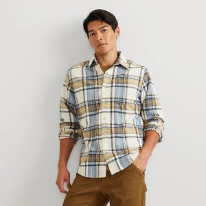 Men’s Eddie’s Favorite Flannel Relaxed Fit Shirt – Plaid