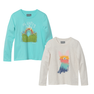 Girls Graphic Long-Sleeve T-Shirt – 2 Pack