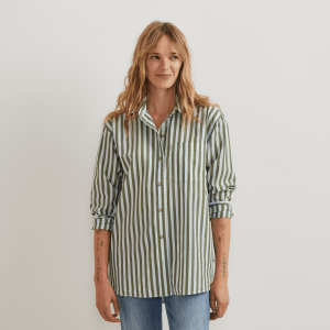 Women’s Poplin Button Down Shirt